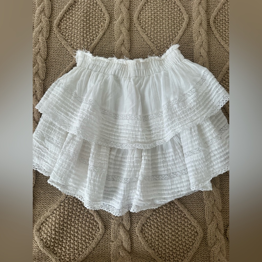 Aerie ruffle white skirt - Picture 4 of 5
